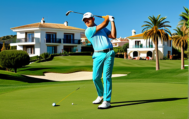 **

"A determined golfer, fully clothed in stylish, modern golf apparel, safe for work, swinging a driver on a lush green fairway under a bright, sunny sky in Marbella, Spain.  Palm trees and luxury villas are visible in the background. Perfect anatomy, correct proportions, natural pose, family-friendly, professional photography, high quality."

**