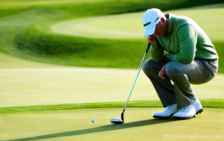 초보 골퍼를 위한 코스 매니지먼트 - **Prompt:** A determined female golfer in her 30s, wearing a stylish athletic visor, a fitted white ...