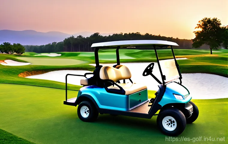 골프장에서의 안전 규칙 - Here are three detailed image prompts in English, focusing on golf safety and etiquette: