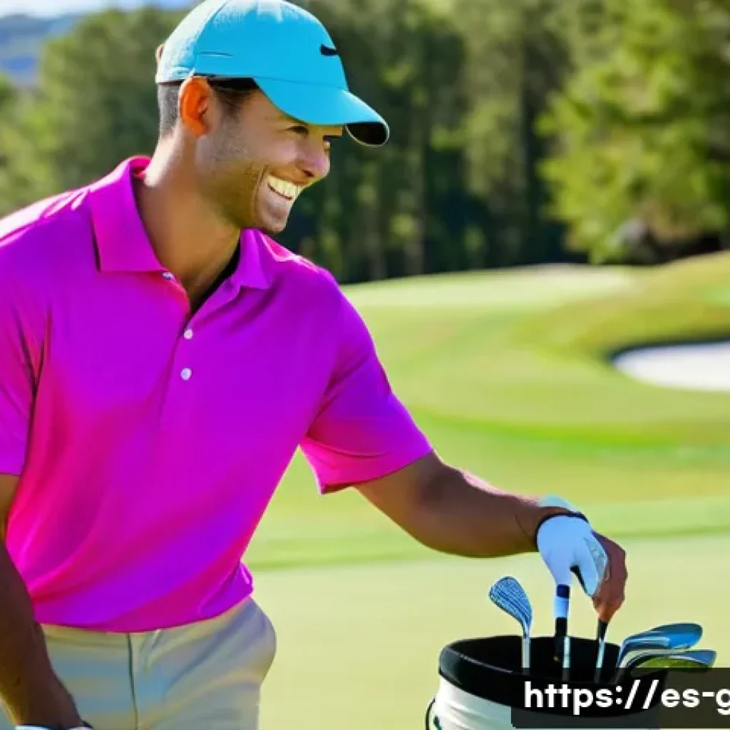 골프 레슨 비용과 선택 기준 - **Prompt:** A vibrant, sunlit golf driving range. A male beginner golfer in his late 20s, dressed in...