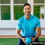 골프 피트니스 및 운동 루틴 - A fit Hispanic male golfer in his 30s wearing athletic golf attire and supportive sports underwear, ...