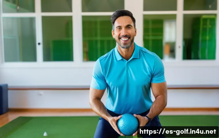 골프 피트니스 및 운동 루틴 - A fit Hispanic male golfer in his 30s wearing athletic golf attire and supportive sports underwear, ...